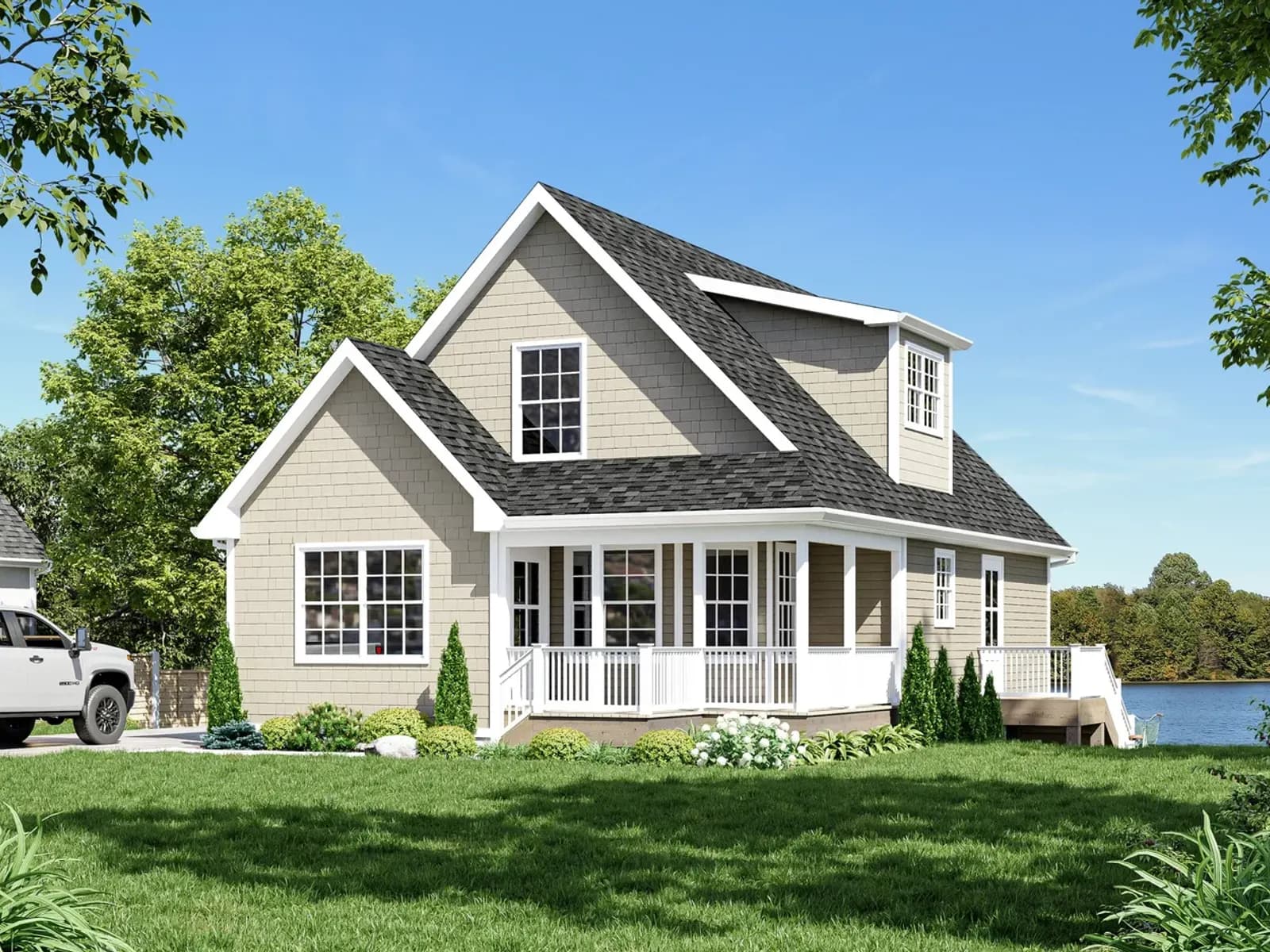 Beach Haven — Front elevation