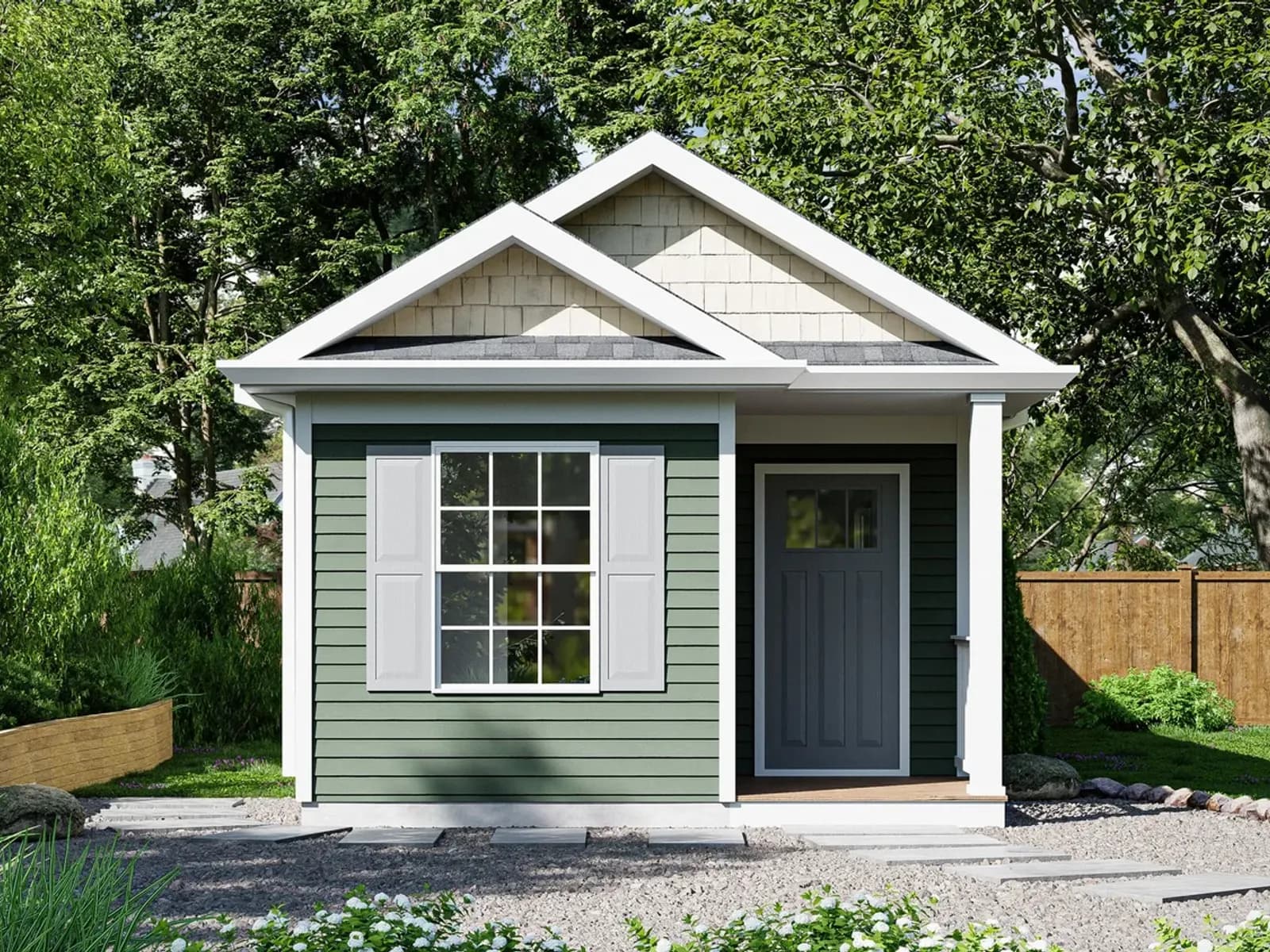 Big Bend ADU — front elevation
