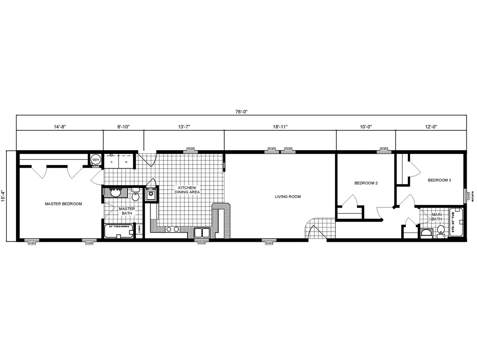 G-16-566 floor plan, drawn by Pine Grove Homes