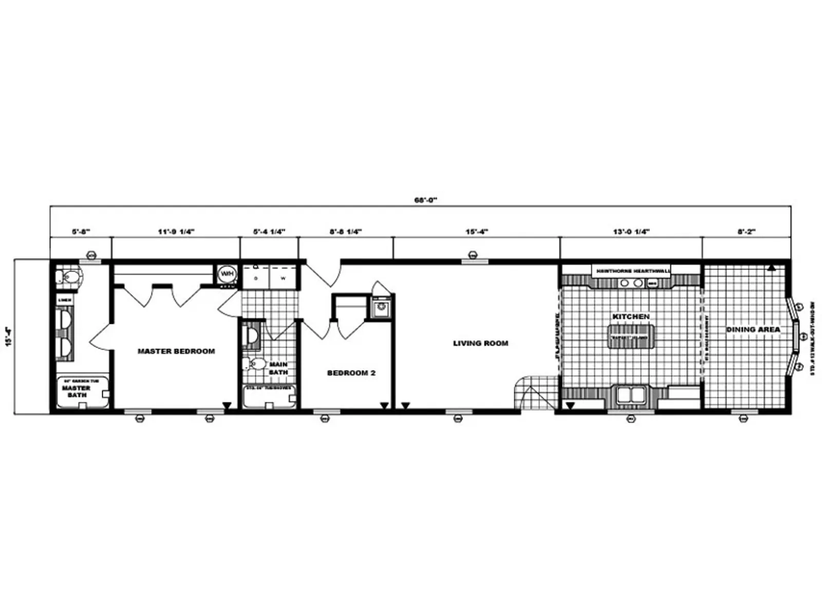 G-16-581 floor plan, drawn by Pine Grove Homes
