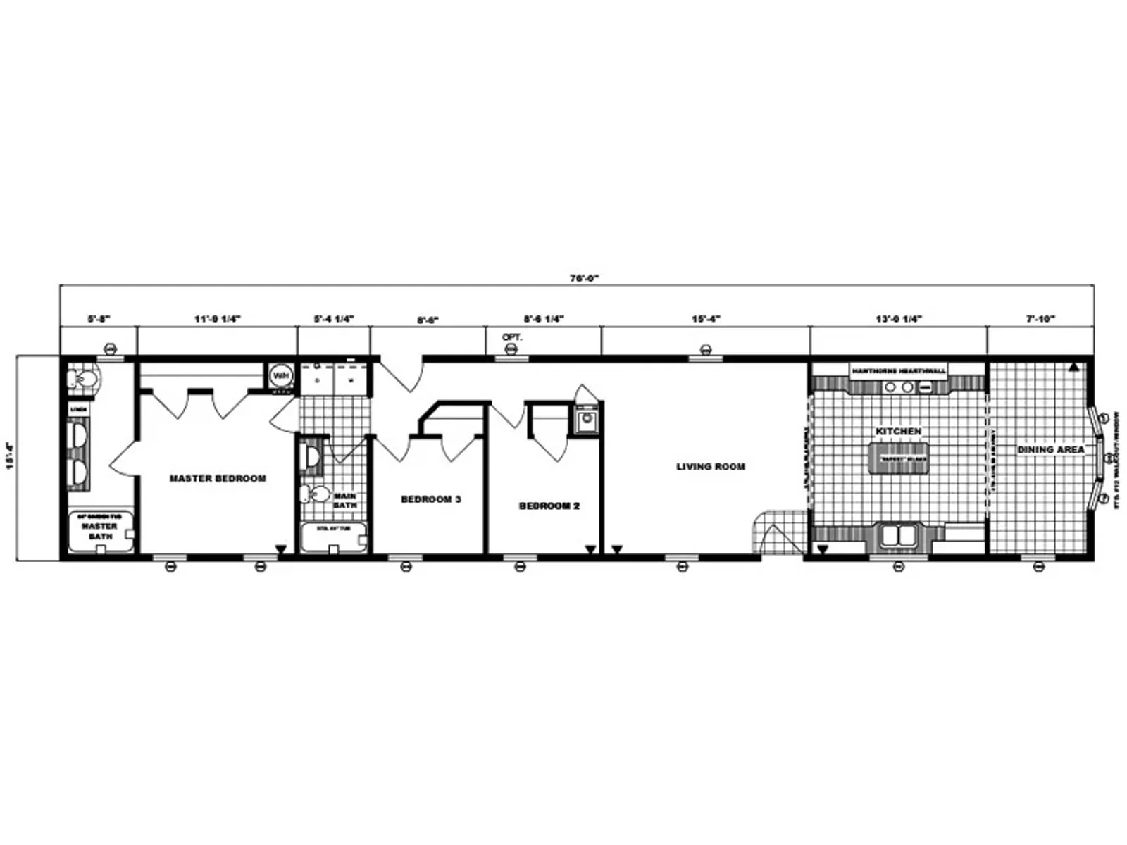 G-16-582 floor plan, drawn by Pine Grove Homes