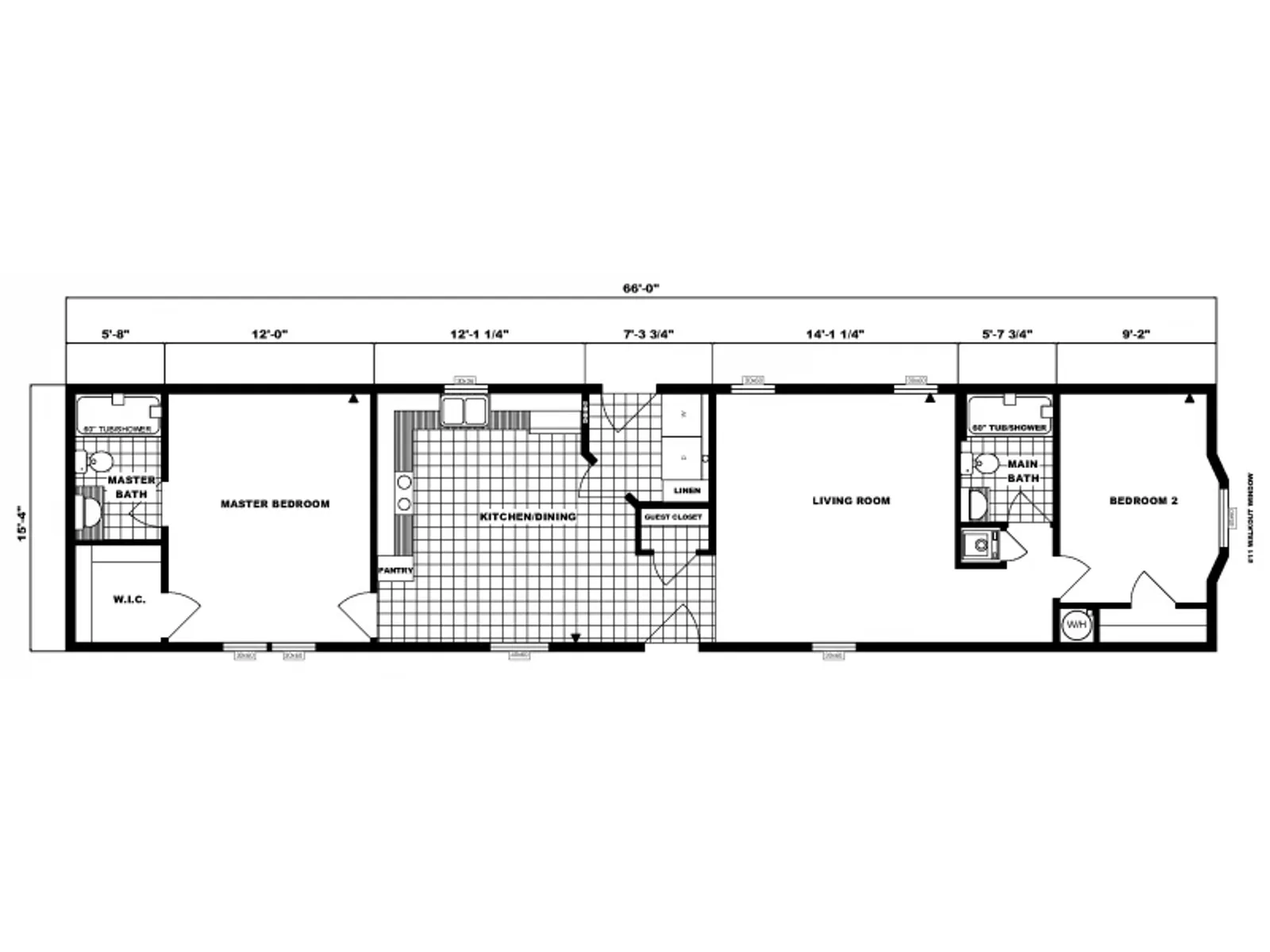 G-16-606 floor plan, drawn by Pine Grove Homes
