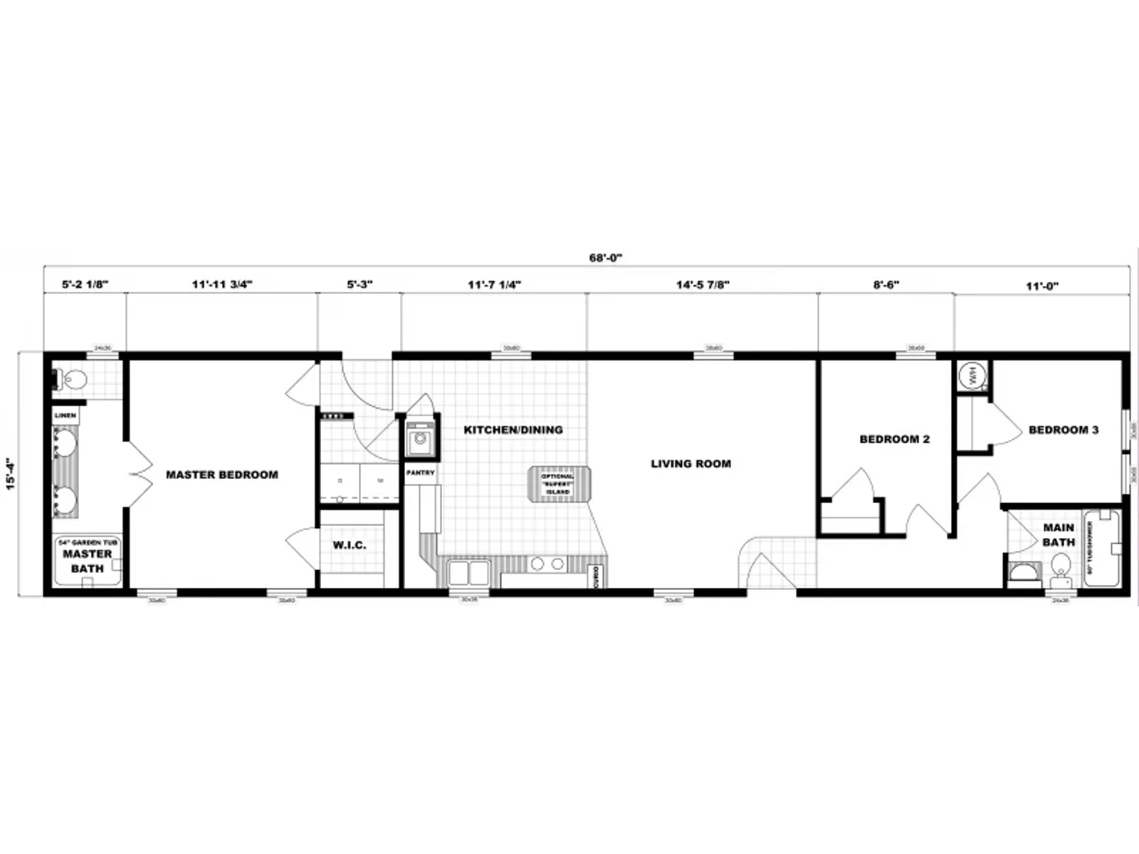 G-16-611 floor plan, drawn by Pine Grove Homes
