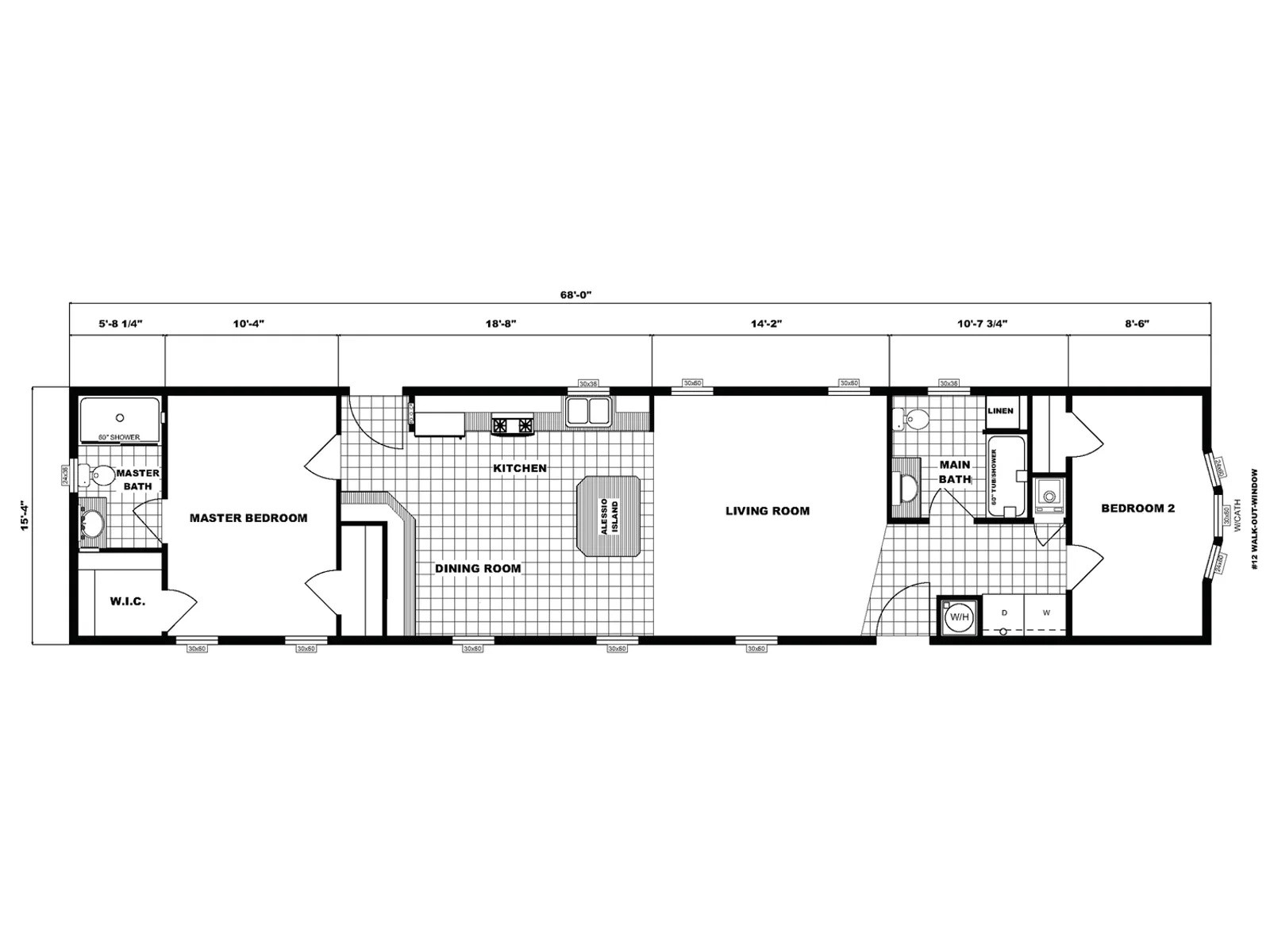 G-16-634 floor plan, drawn by Pine Grove Homes