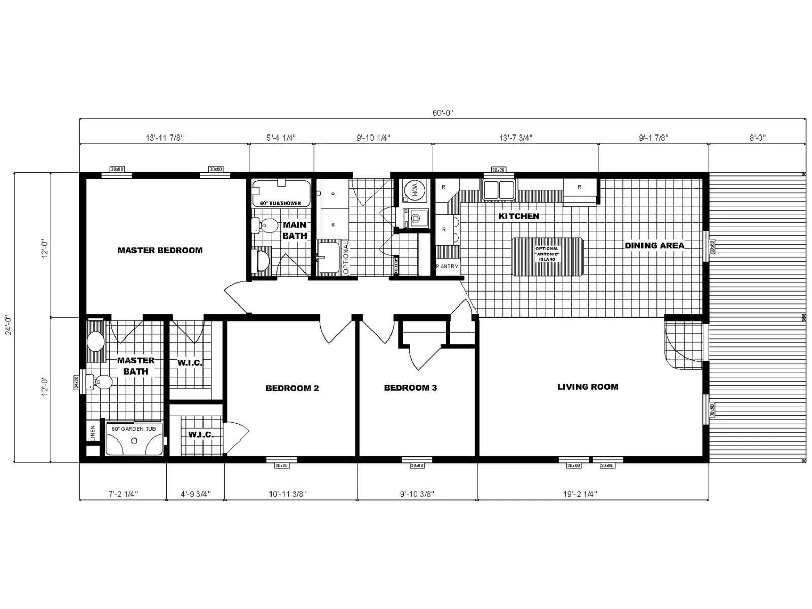 G-294 floor plan, drawn by Pine Grove Homes