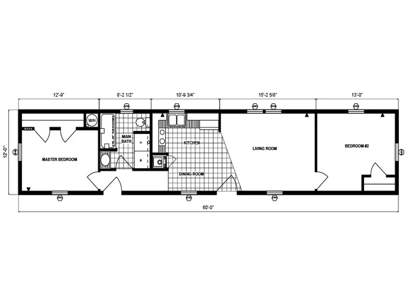 G-305 floor plan, drawn by Pine Grove Homes