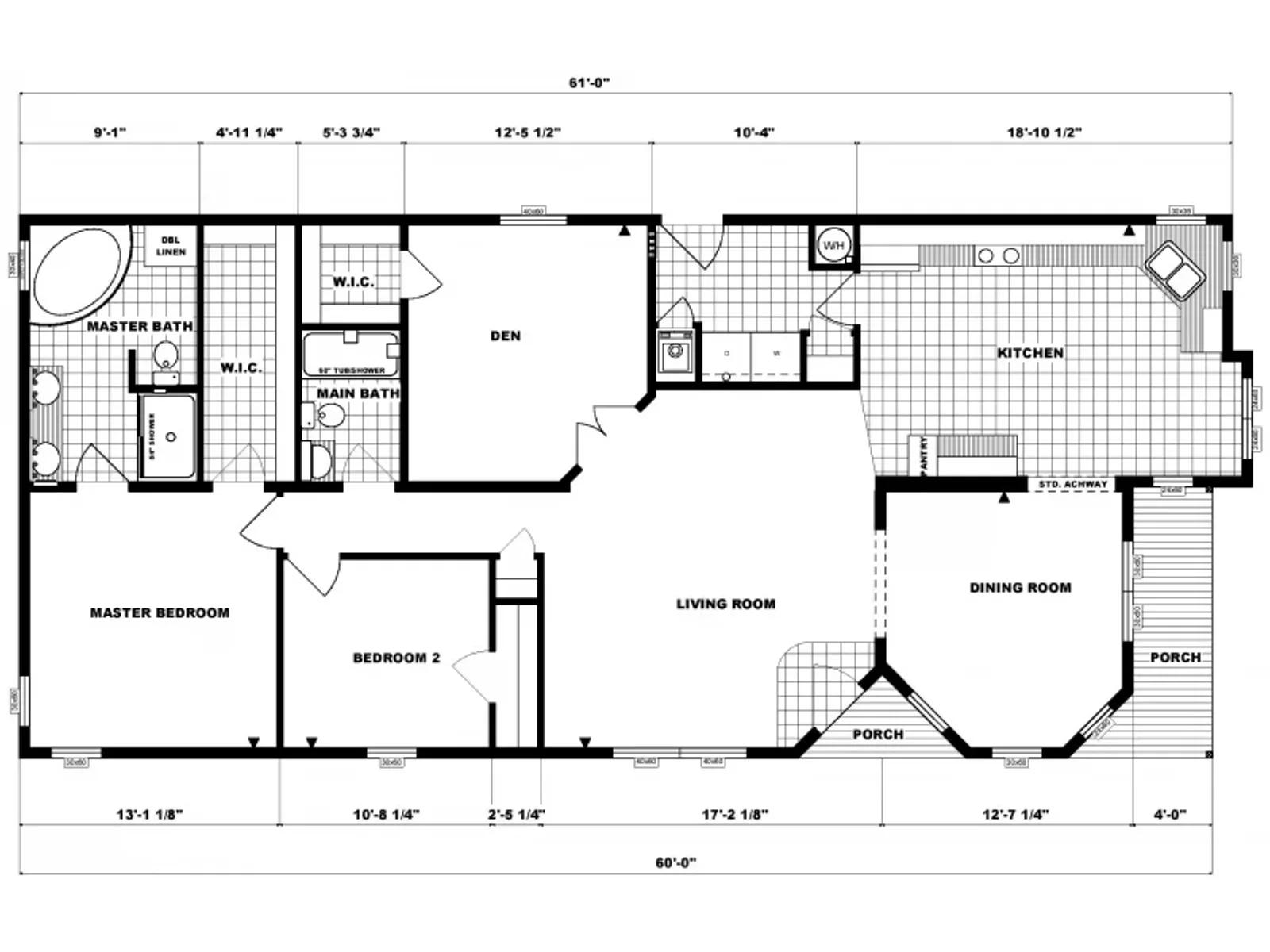G-3553 floor plan, drawn by Pine Grove Homes