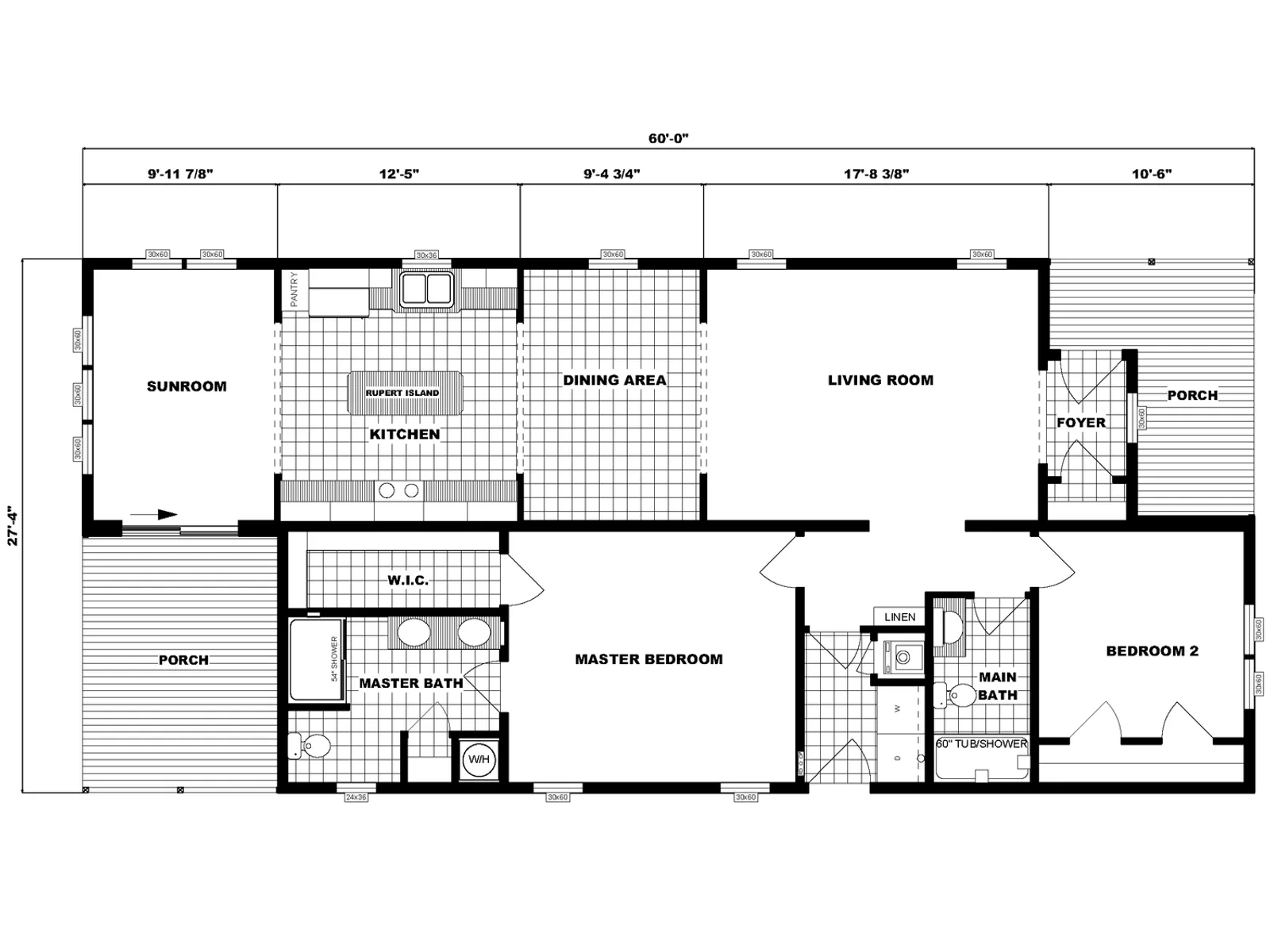 G-3565 floor plan, drawn by Pine Grove Homes
