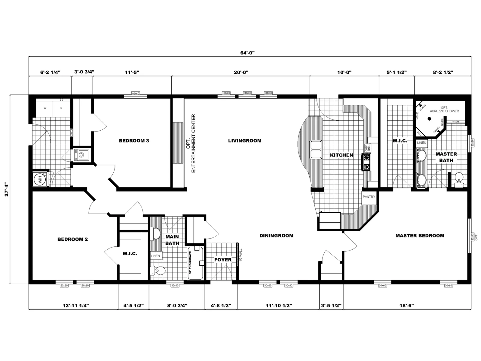 G-3647 floor plan, drawn by Pine Grove Homes