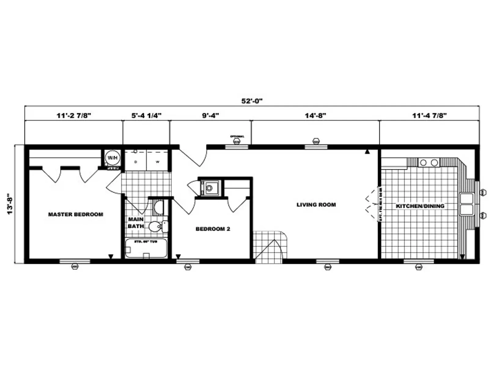 G-485 floor plan, drawn by Pine Grove Homes