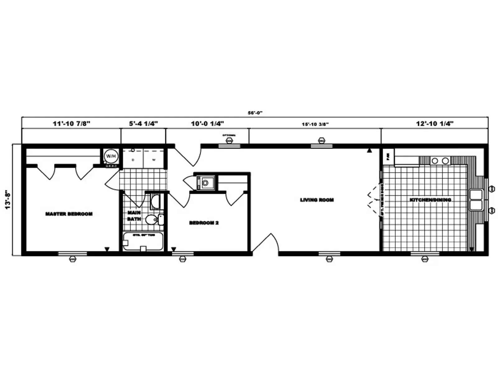 G-486 floor plan, drawn by Pine Grove Homes