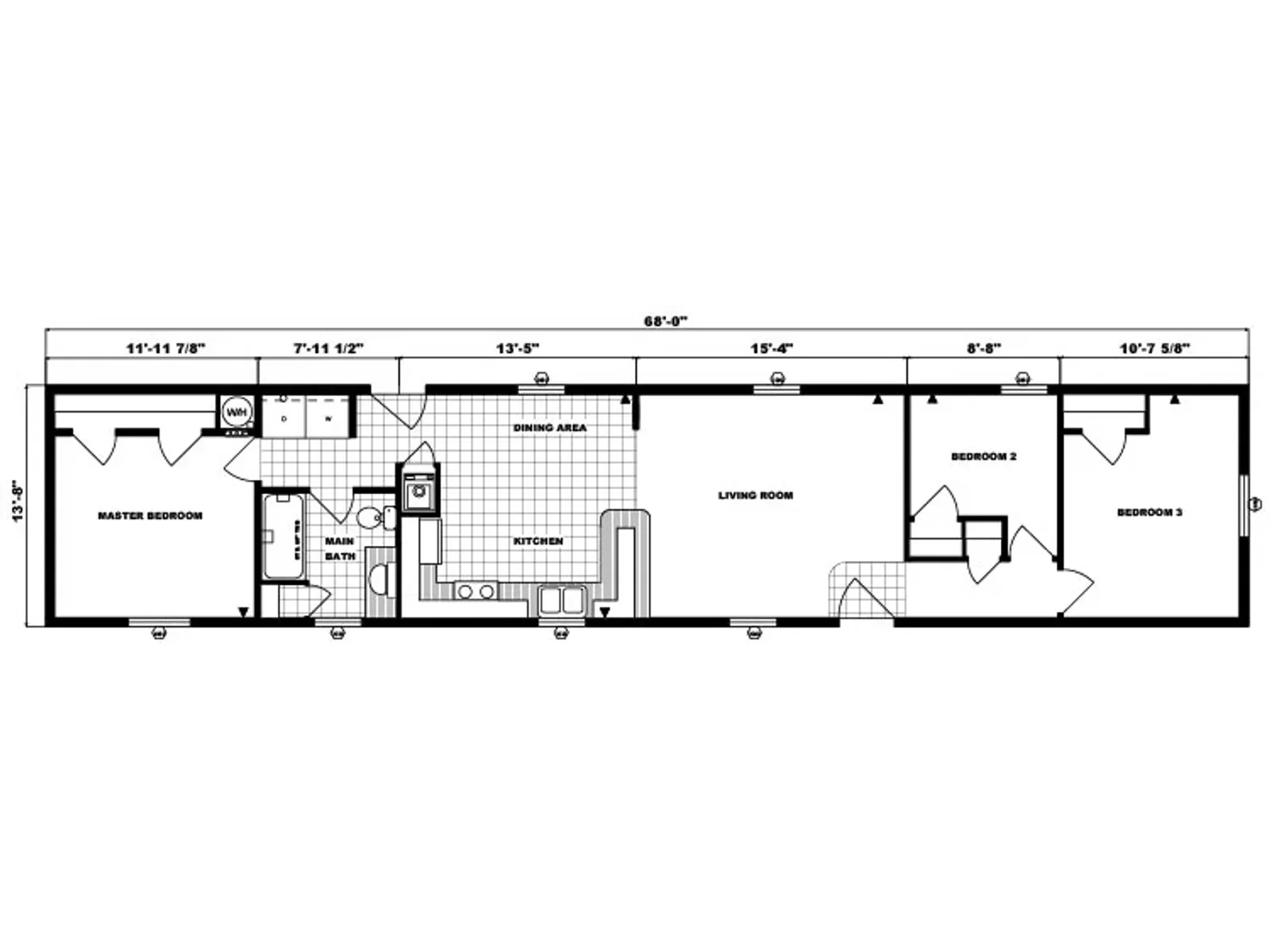 G-495 floor plan, drawn by Pine Grove Homes