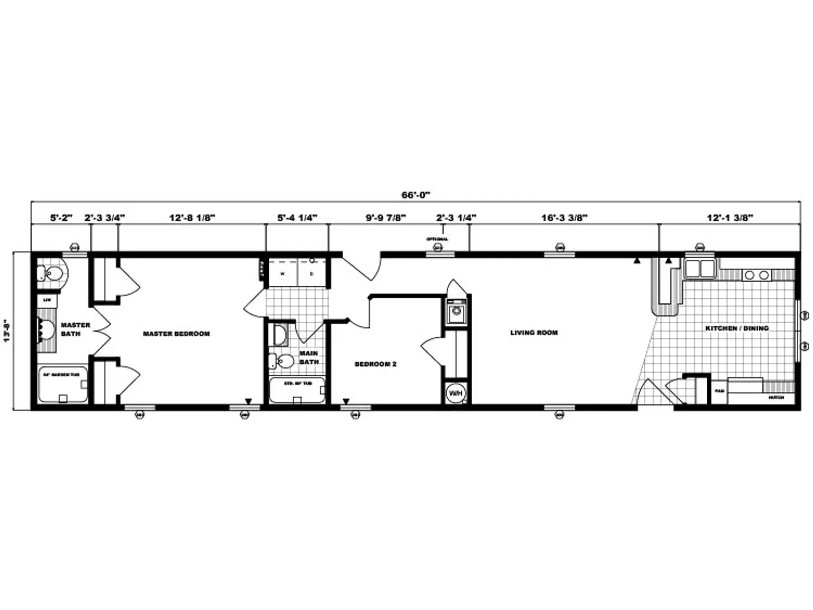 G-513 floor plan, drawn by Pine Grove Homes