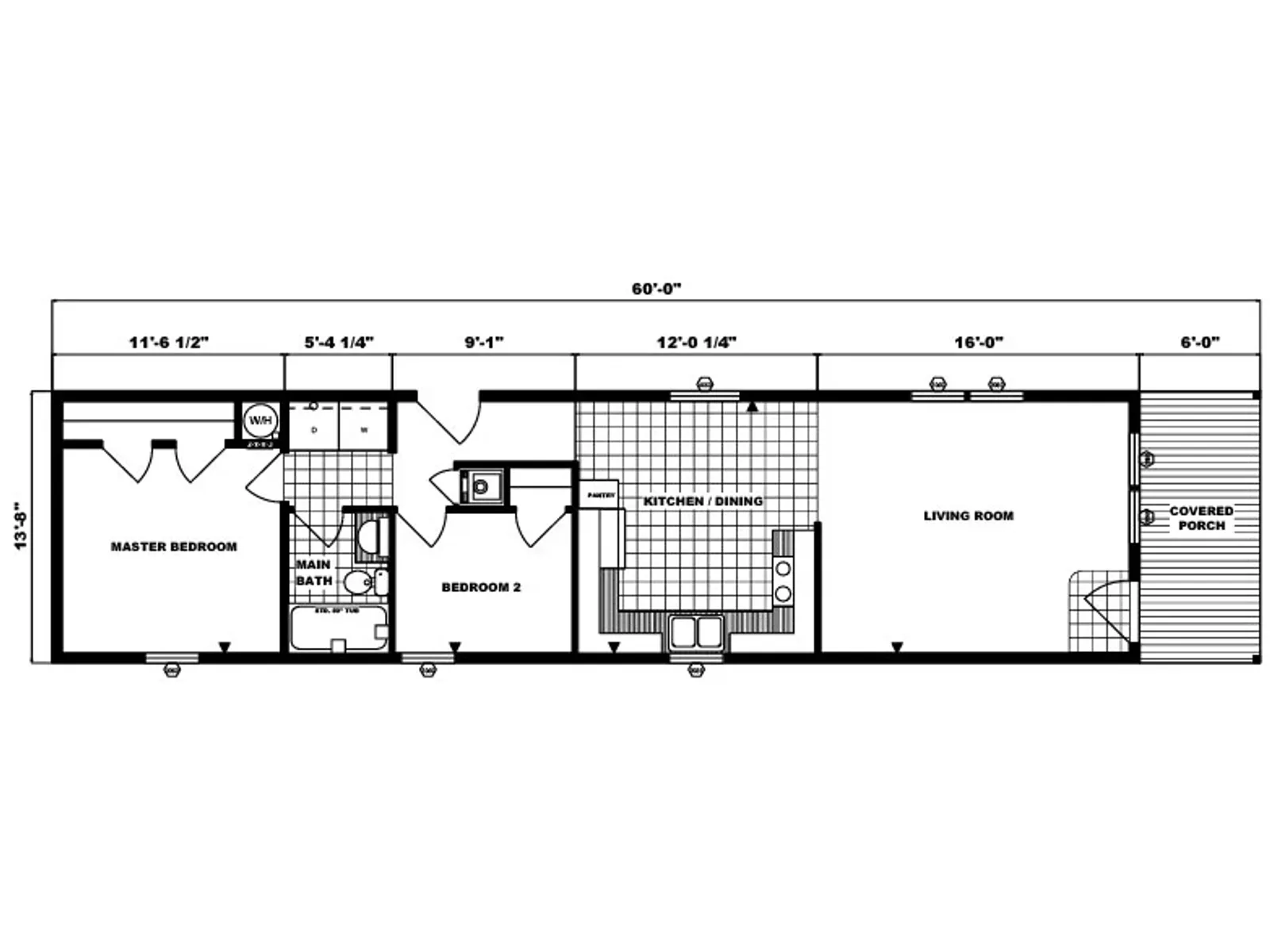 G-552 floor plan, drawn by Pine Grove Homes