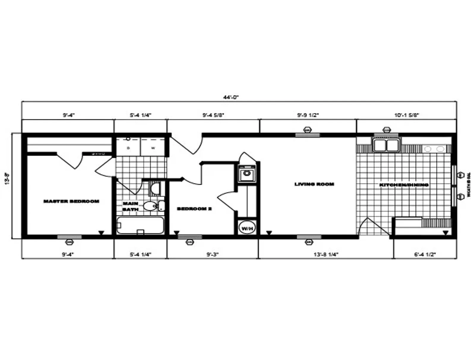 G-574 floor plan, drawn by Pine Grove Homes