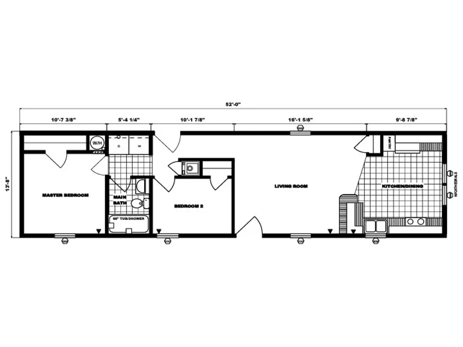 G-575 floor plan, drawn by Pine Grove Homes