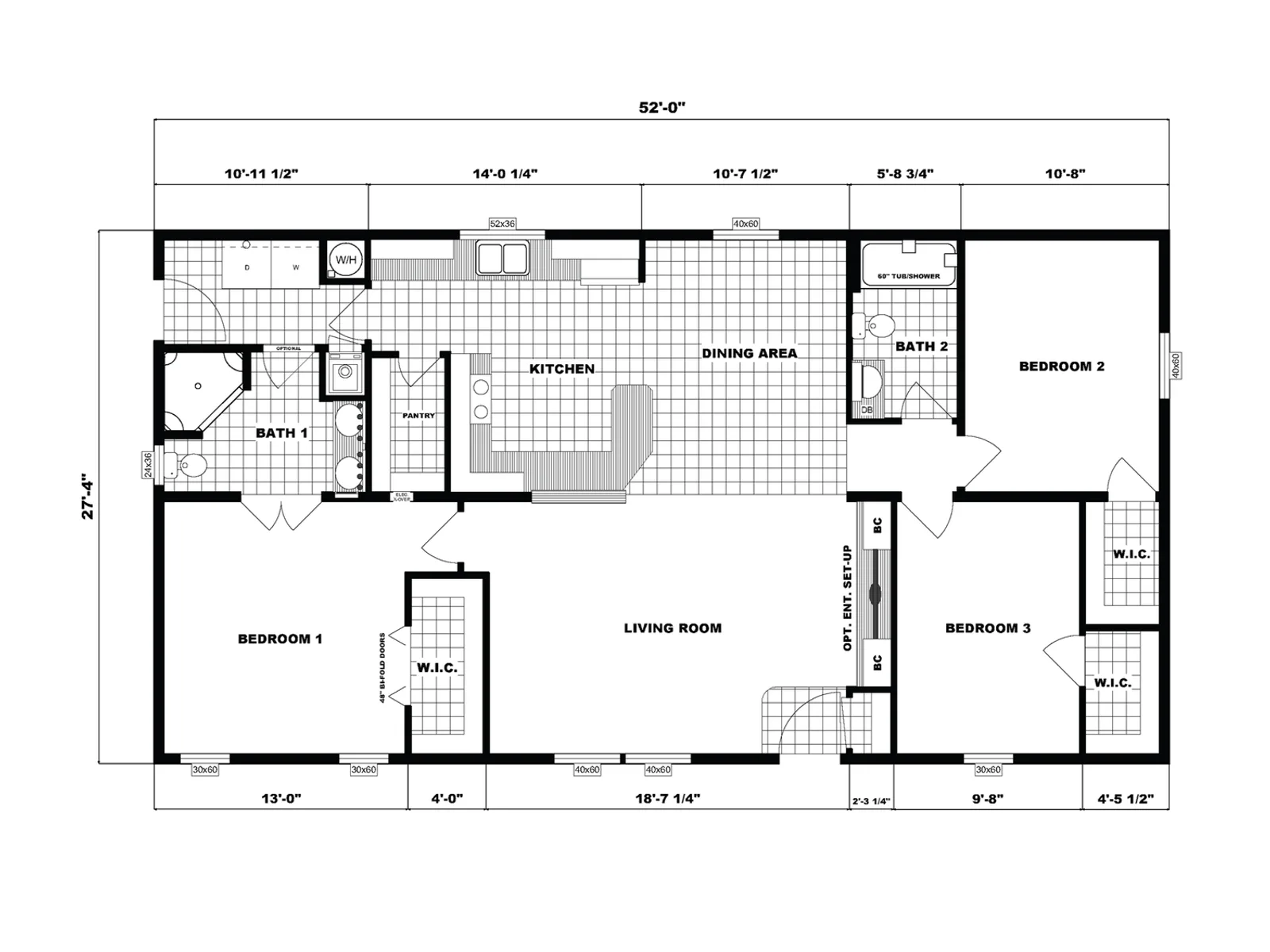 GH-1788 floor plan, drawn by Pine Grove Homes
