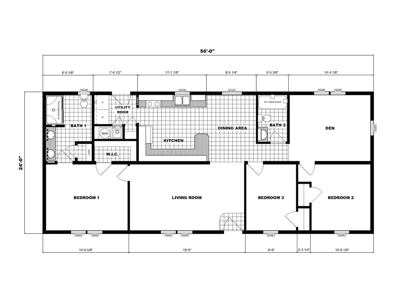 GH-247 floor plan, drawn by Pine Grove Homes