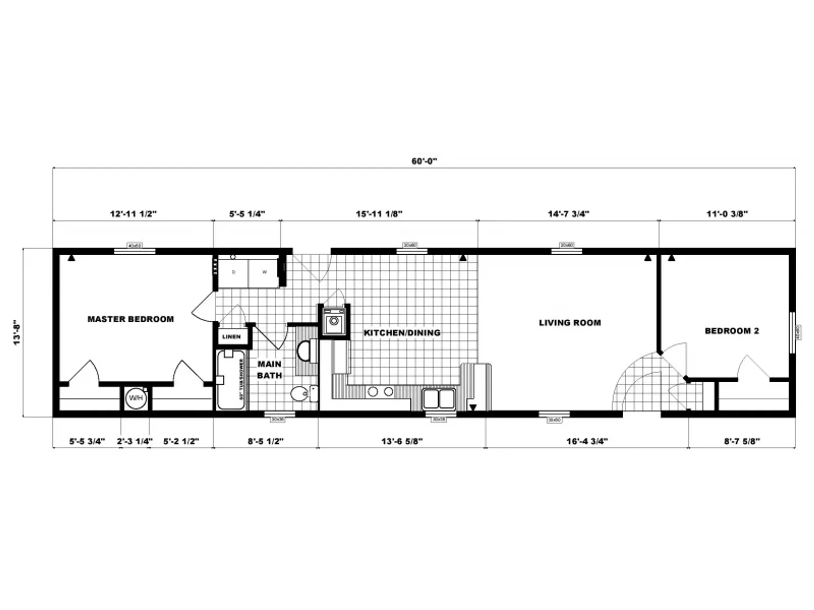 GH-491 floor plan, drawn by Pine Grove Homes