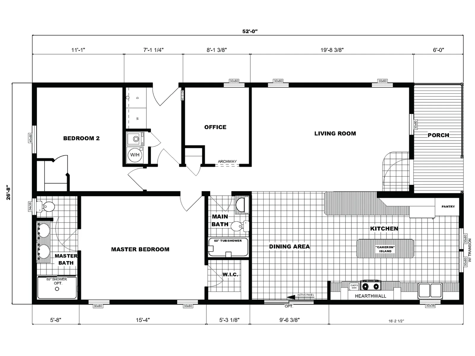 NETR G-3365 floor plan, drawn by Pine Grove Homes