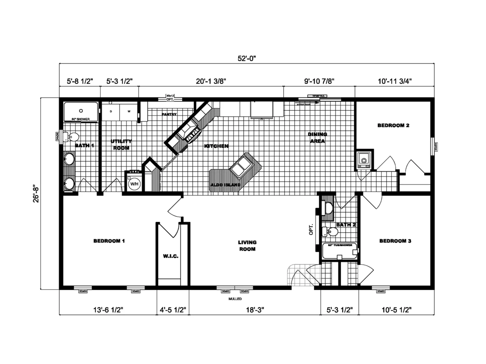 NETR G-3371 floor plan, drawn by Pine Grove Homes