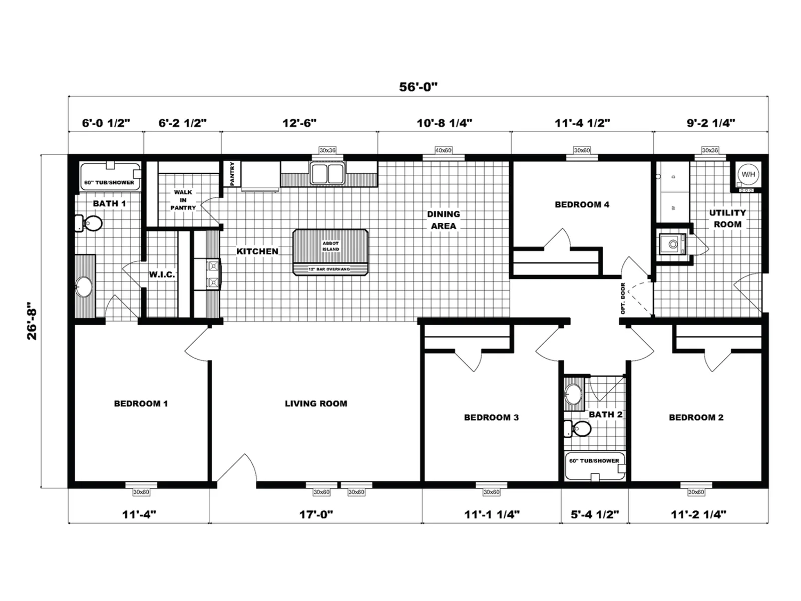 NETR G-3463 floor plan, drawn by Pine Grove Homes