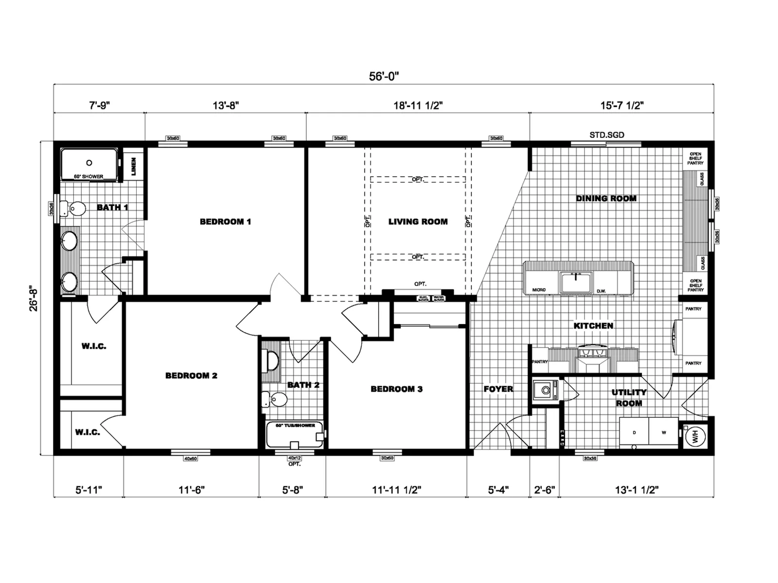 NETR G-3468 floor plan, drawn by Pine Grove Homes