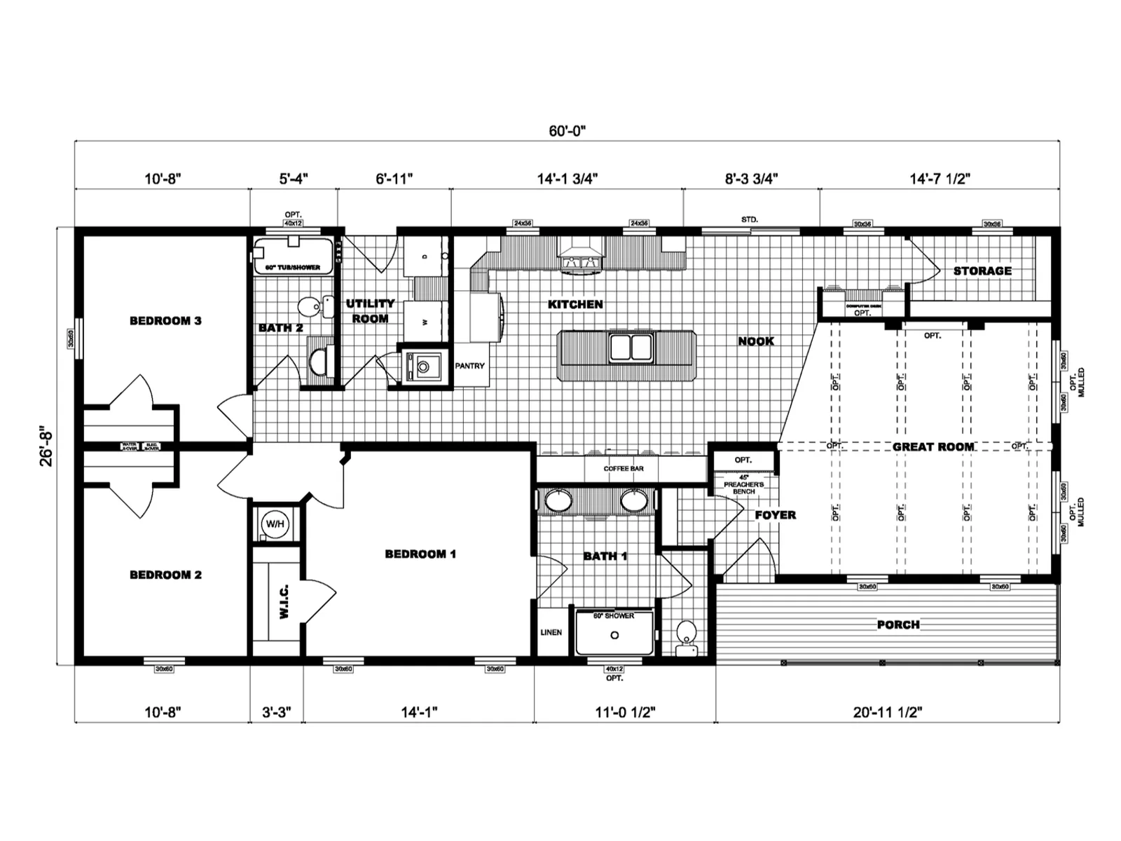 NETR G-3569 floor plan, drawn by Pine Grove Homes