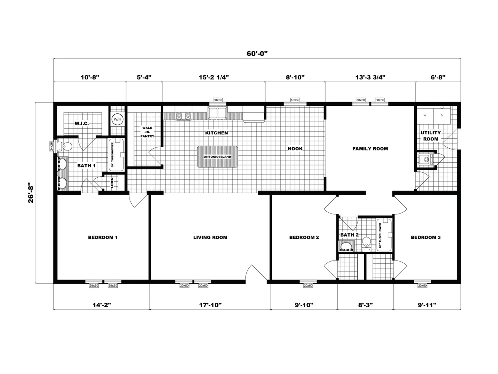 NETR G-3572 floor plan, drawn by Pine Grove Homes