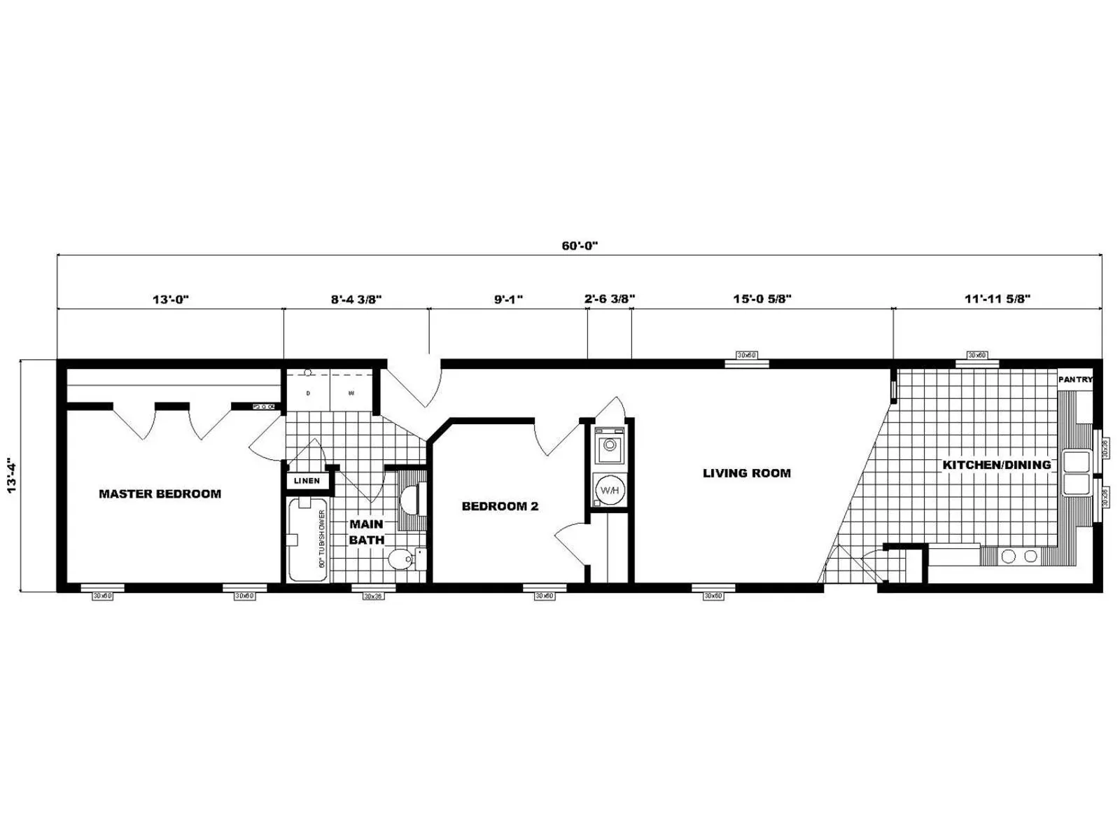 NETR G-598 floor plan, drawn by Pine Grove Homes