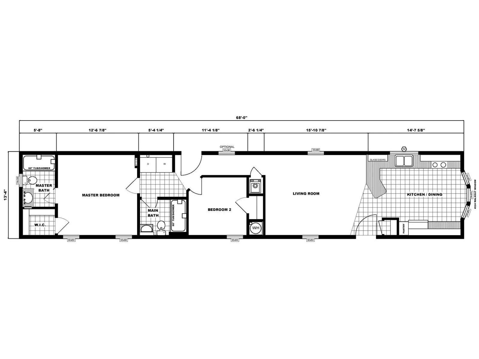NETR G-613 floor plan, drawn by Pine Grove Homes