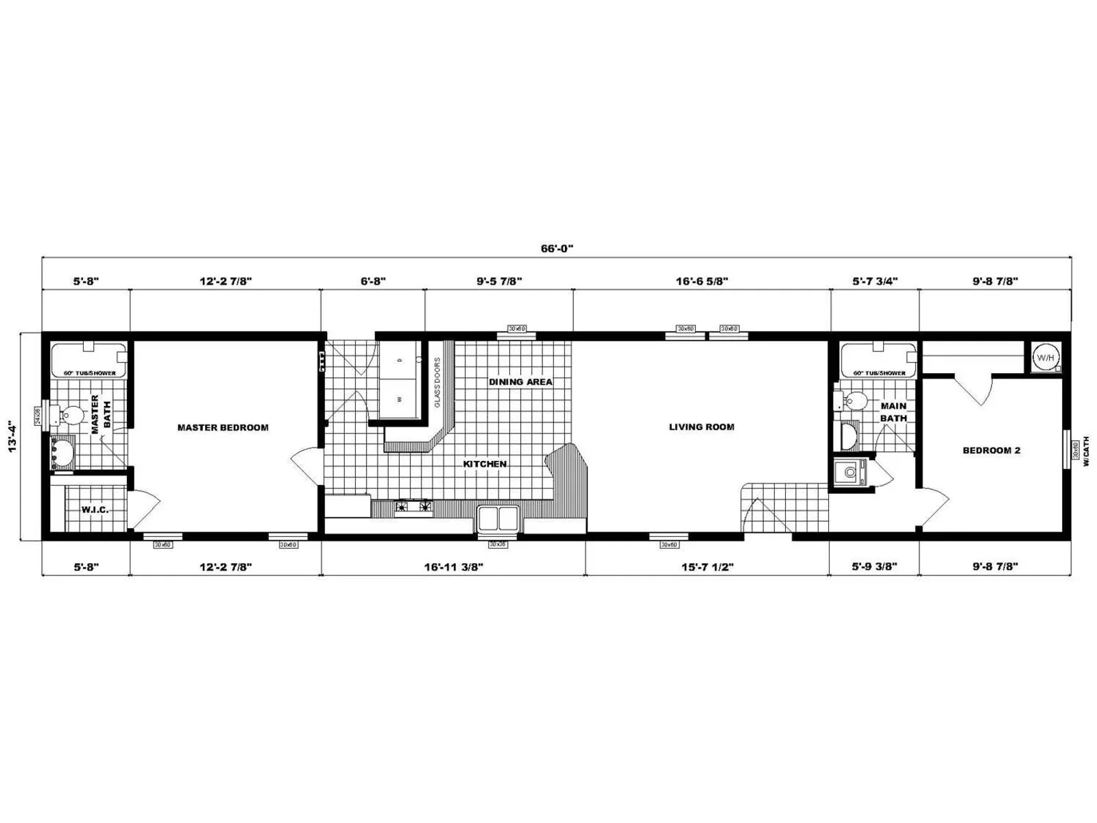NETR G-618 floor plan, drawn by Pine Grove Homes