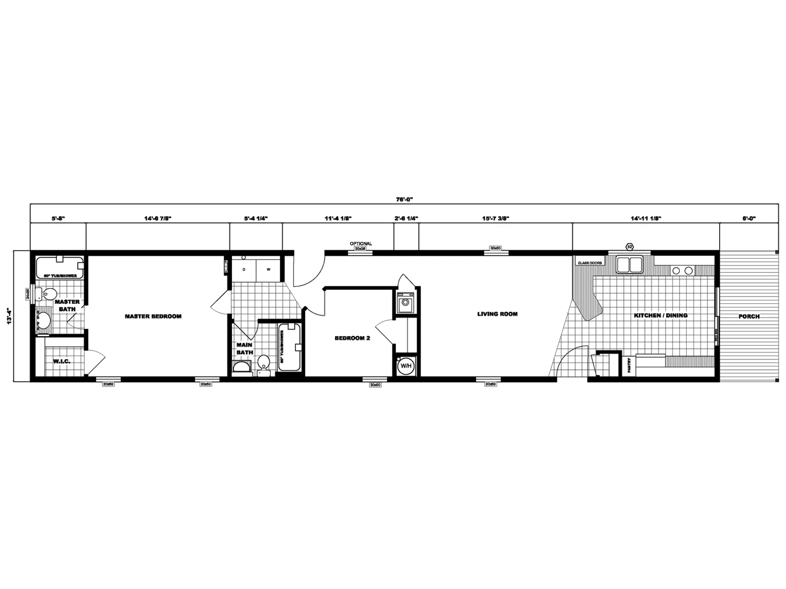 NETR G-641 floor plan, drawn by Pine Grove Homes