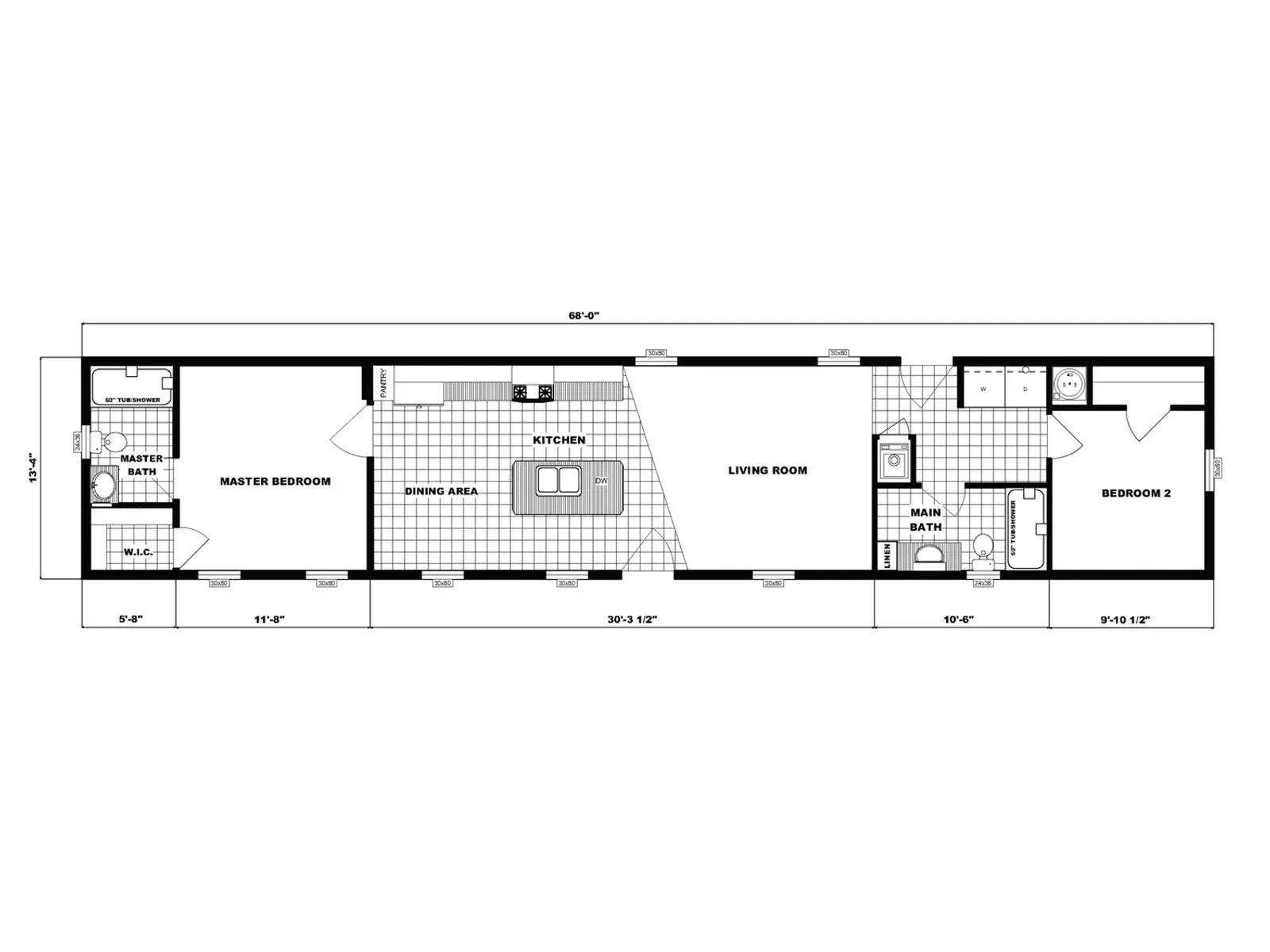 NETR G-648 floor plan, drawn by Pine Grove Homes