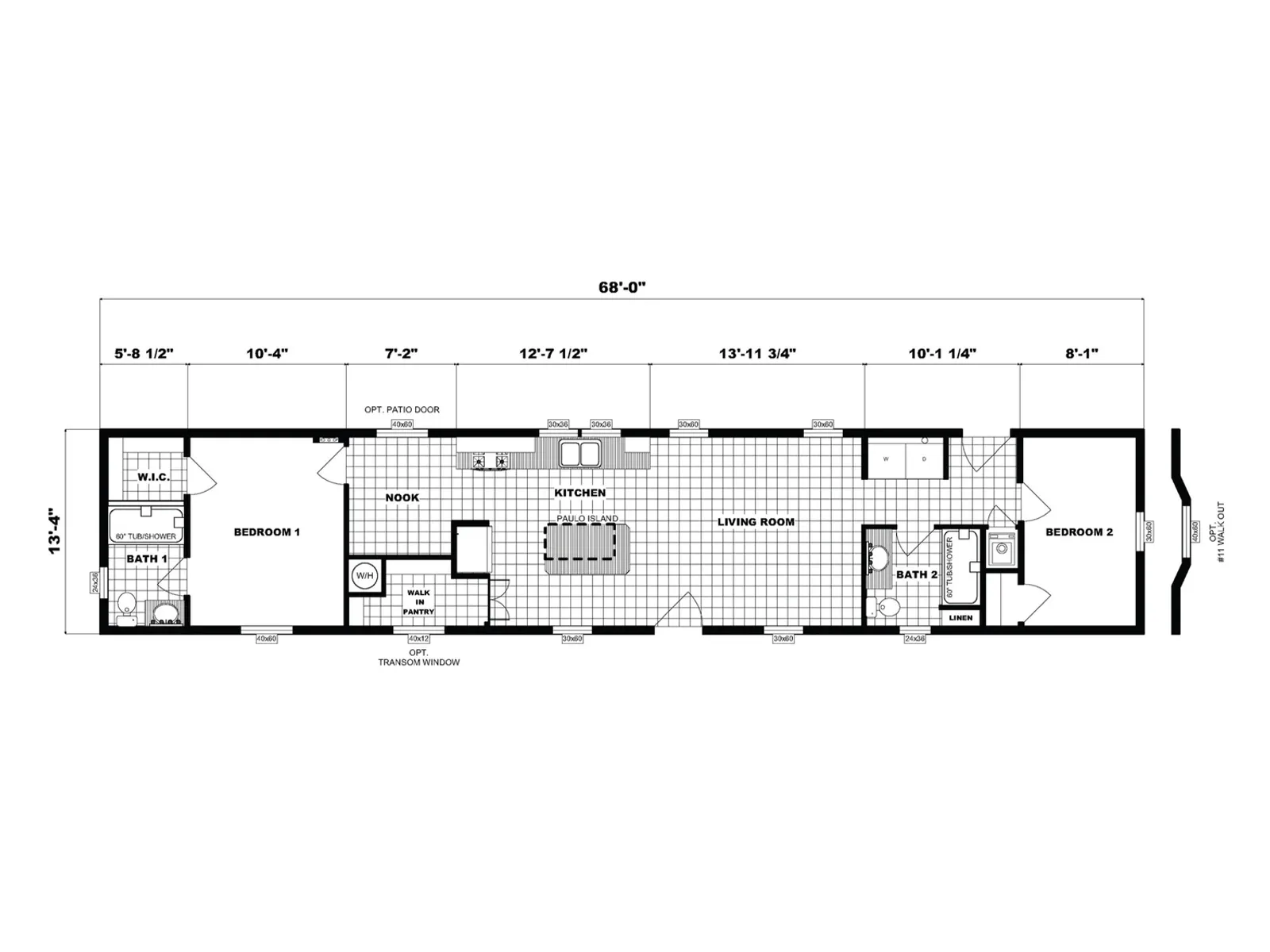 NETR G-652 floor plan, drawn by Pine Grove Homes