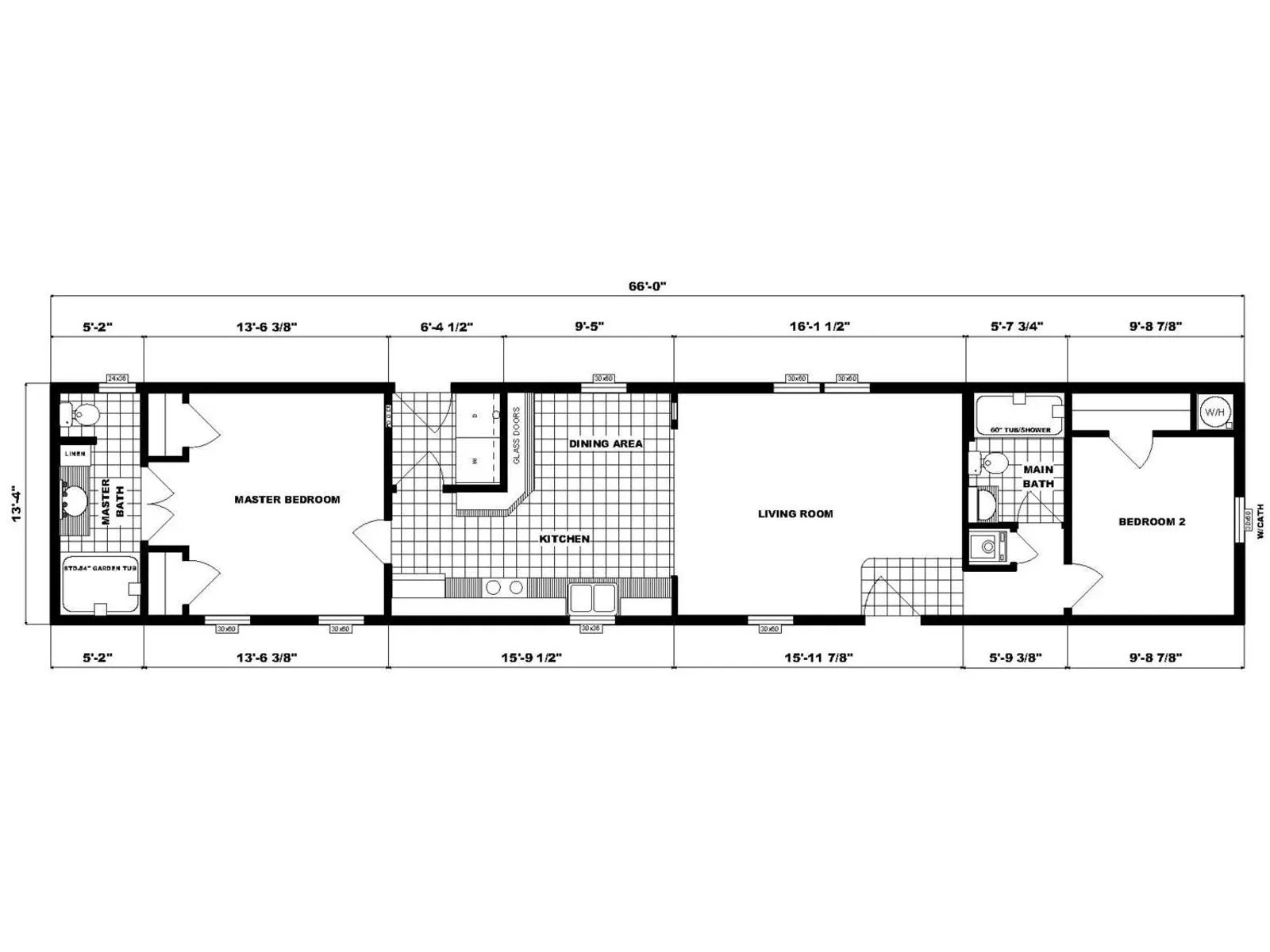NETR GH-496 floor plan, drawn by Pine Grove Homes