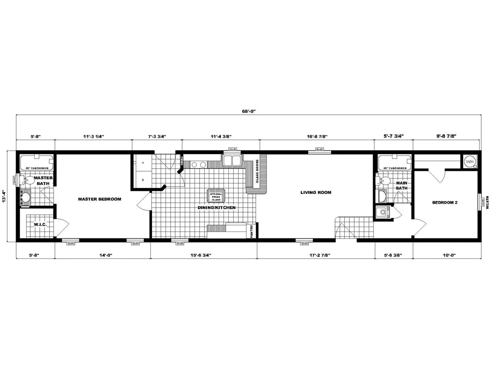NETR GH-577 floor plan, drawn by Pine Grove Homes